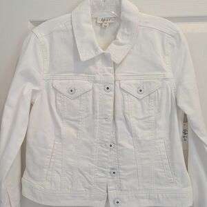Stylish White Denim Jacket